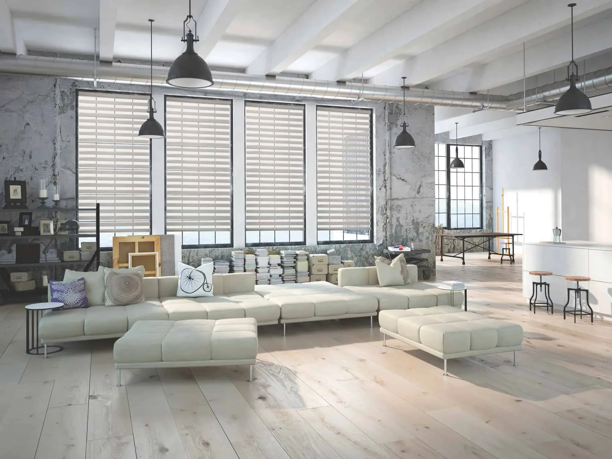 Maxxmar shades installed in a residential room
